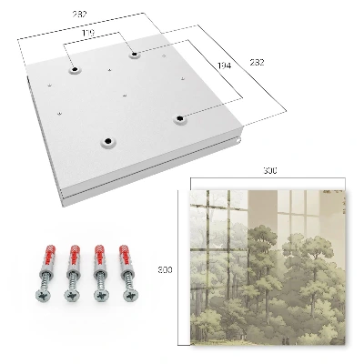 Green forest Key cabinet