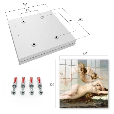 The Birth of Venus by Alexandre Cabanel Wall mounted key box