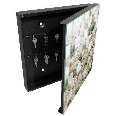 Geometric lilies Key cabinet