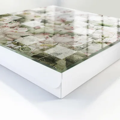 Geometric lilies Key cabinet