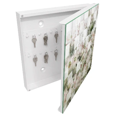 Geometric lilies Key cabinet