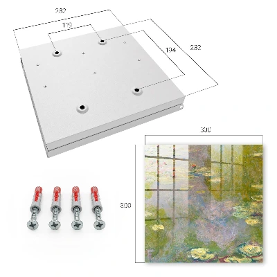 Claude Monet Water Lilies Key cabinet