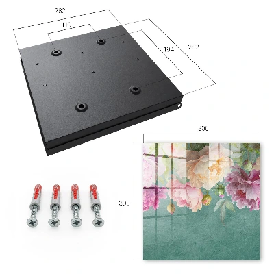 Floral elegance Wall mounted key box