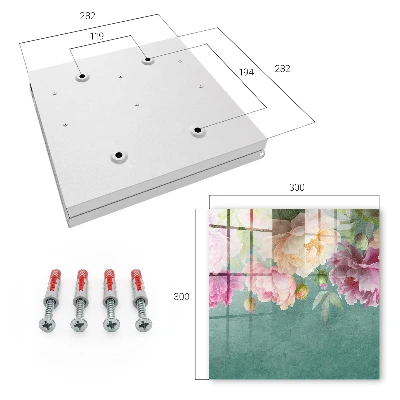 Floral elegance Wall mounted key box