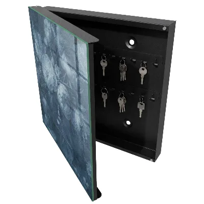 Flowers in a vase Key box for wall