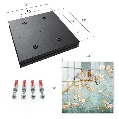 Spring scene Wall mounted key box