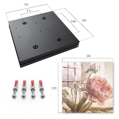 Romantic botany Key box for wall