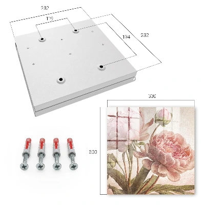 Romantic botany Key box for wall