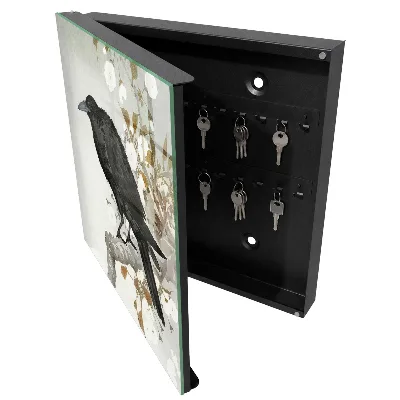 Black raven Wall mounted key box