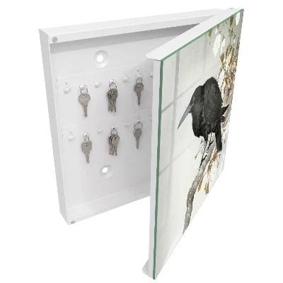 Black raven Wall mounted key box