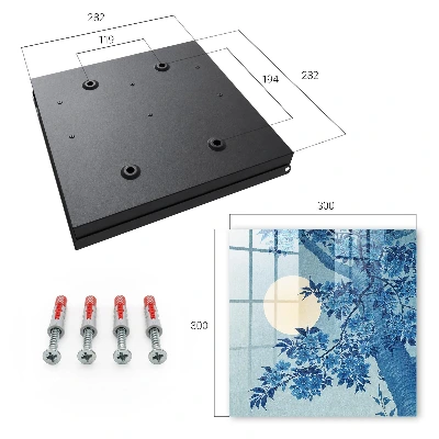 Moonlit night Key box for wall