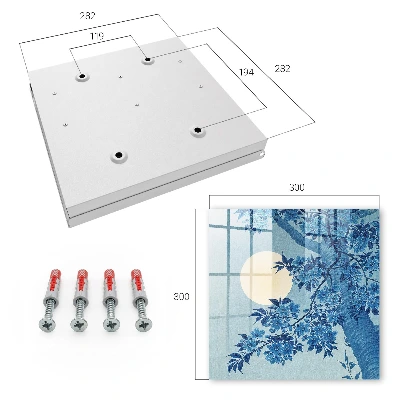 Moonlit night Key box for wall