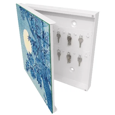 Moonlit night Key box for wall