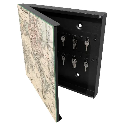 World map Wall mounted key box