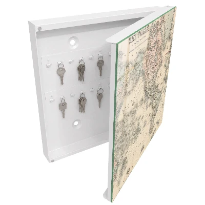 World map Wall mounted key box