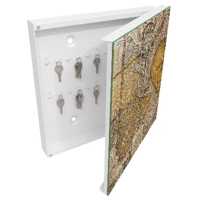 Historic old map Key cabinet