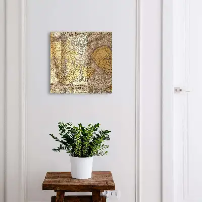 Historic old map Key cabinet