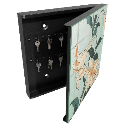 Subtle lilies Key box for wall