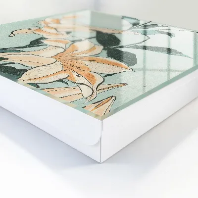 Subtle lilies Key box for wall