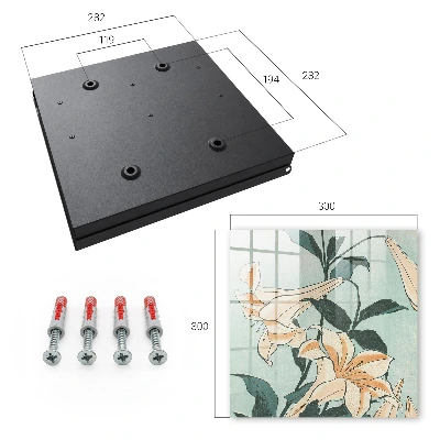 Subtle lilies Key box for wall