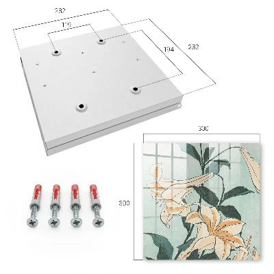 Subtle lilies Key box for wall