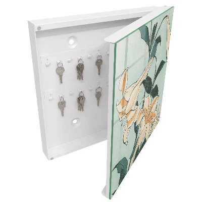 Subtle lilies Key box for wall