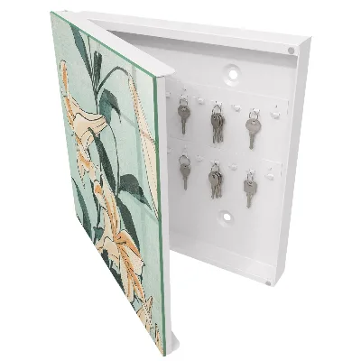 Subtle lilies Key box for wall