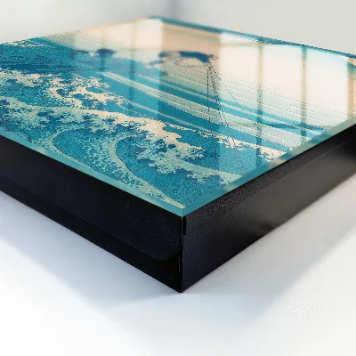 Fisherman and waves Wall mounted key box