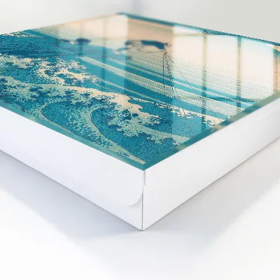Fisherman and waves Wall mounted key box