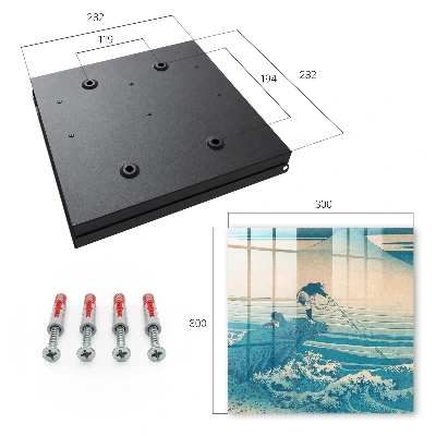Fisherman and waves Wall mounted key box