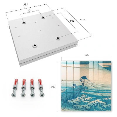 Fisherman and waves Wall mounted key box