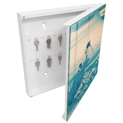 Fisherman and waves Wall mounted key box