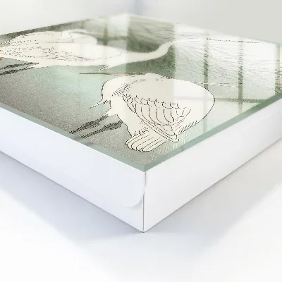 Herons and grasses Key cabinet