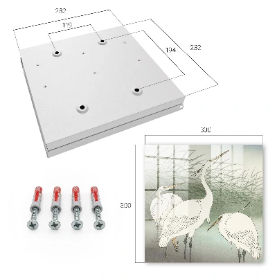 Herons and grasses Key cabinet
