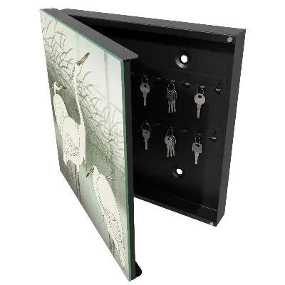 Herons and grasses Key cabinet