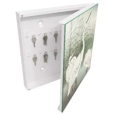 Herons and grasses Key cabinet
