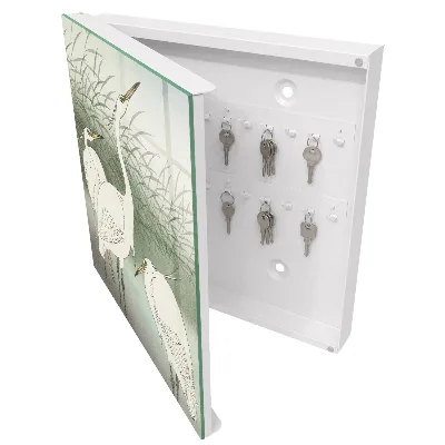 Herons and grasses Key cabinet