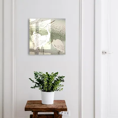 Herons and grasses Key cabinet