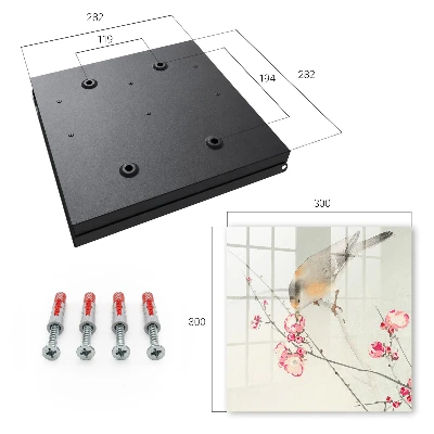 Little bird and flowers Key box for wall