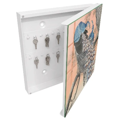 Peacock beauty Wall mounted key box
