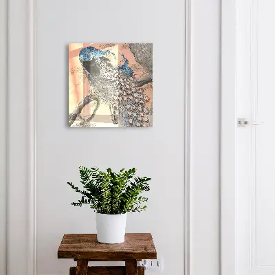Peacock beauty Wall mounted key box