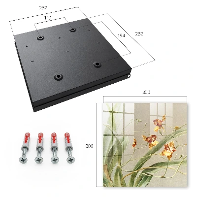 Climbing flowers Key box for wall