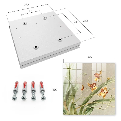 Climbing flowers Key box for wall