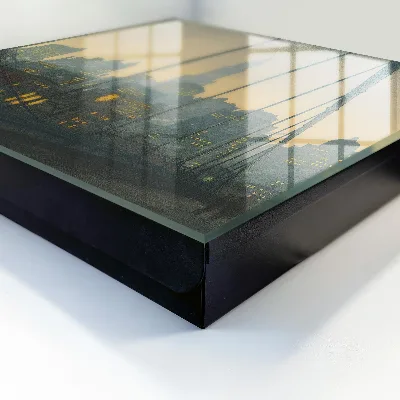City sunset Key box for wall