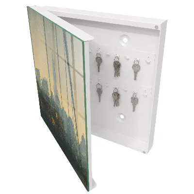 City sunset Key box for wall