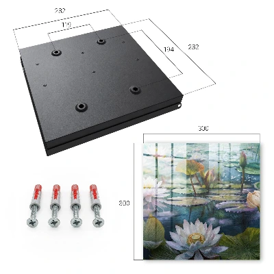 Water flowers Wall mounted key box