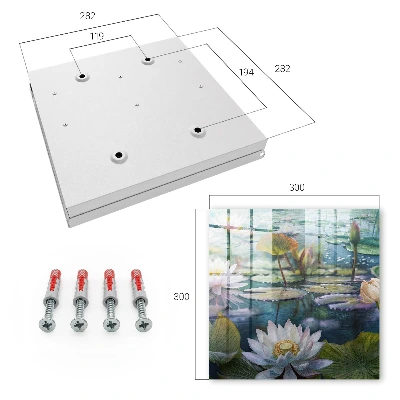 Water flowers Wall mounted key box