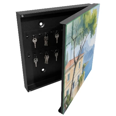 Nature-themed wall-mounted key box tranquility of nature design