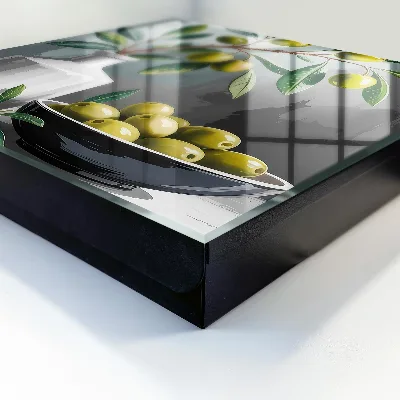 Olive green Key box for wall