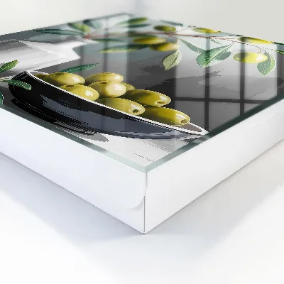 Olive green Key box for wall